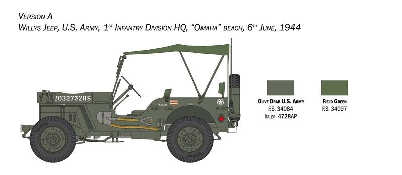 Italeri 3635 Willys Jeep MB 80th Anniversary 1941-2021 1/24 – zdjęcie 4