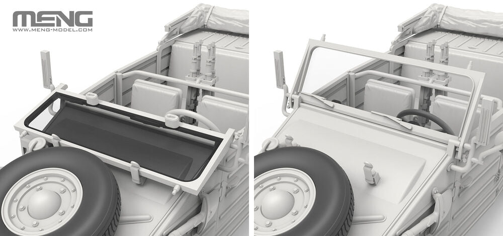 Meng Model VS-015 Type 82 German Pkw.K1 Kubelwagen (North Africa) 1/35 – zdjęcie 7