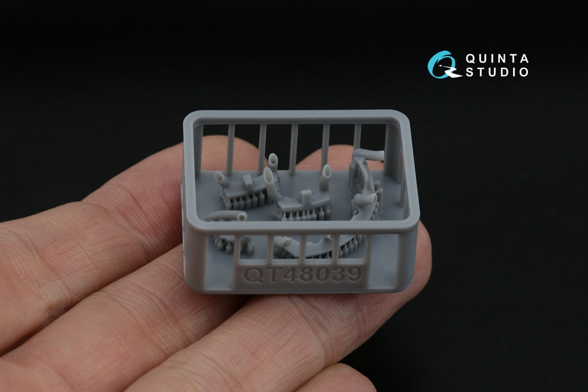 Quinta Studio QT48039 I-16 type 5, Exhaust pipes (Zvezda) 1/48 – image 3