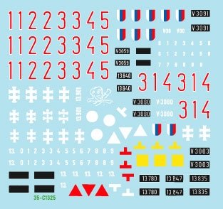 Star Decals 35-C1325 Axis Tank Mix # 7. Czechoslovak and Slovak tanks in WW2. Skoda LT vz. 35, Prague LT 38, PzKpfw 38(t), PzKpfw II Ausf AC, PzKpfw III Ausf N 1/35 – image 2