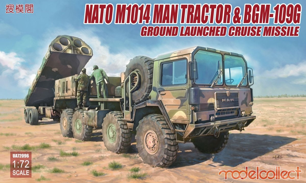 Modelcollect UA72096 NATO M1014 MAN Tractor & BGM-109G Ground Launched Cruise Missile 1/72