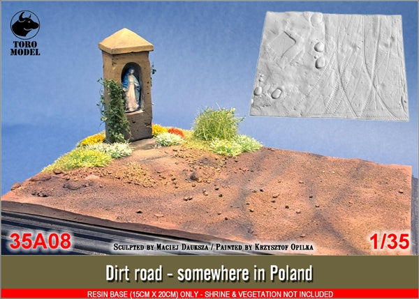 Toro 35A08 Polna droga - podstawka żywiczna 15x20cm 1/35