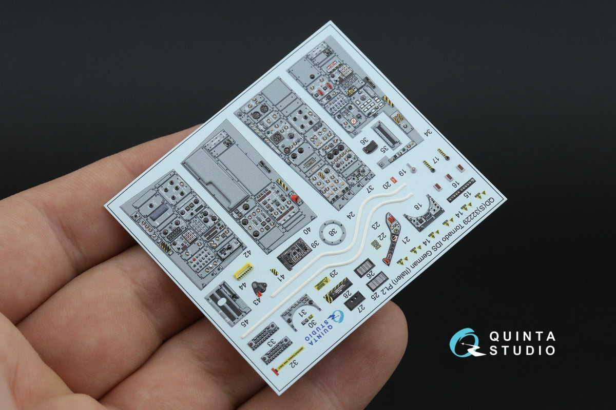 Quinta Studio QDS+32229 Tornado IDS German 3D-Printed &amp;amp; coloured Interior on decal paper (Italeri) (Small version) (with 3D-printed resin parts) 1/32 – zdjęcie 6