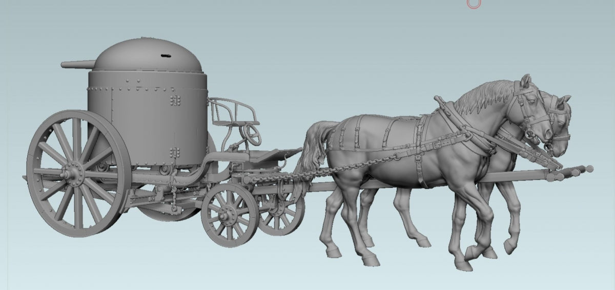 Copper State Models F35-047 A pair of horses for Fahrpanzer 1/35 – zdjęcie 3