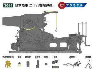 Pit-Road SG14 IJA 28cm Howitzer with Figure 1/72 – zdjęcie 5