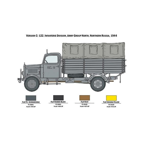 Italeri 6558 MERCEDES BENZ L3000 S 1/35 – image 4