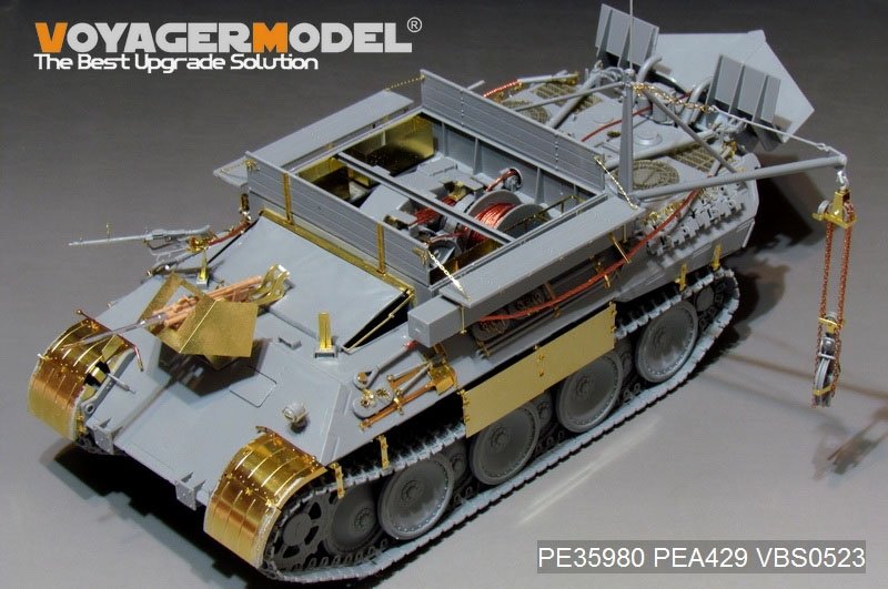 Voyager Model PE35980 WWII German Bergepanther Ausf.A (Late type,Panther G tool holders) Basic For TAKOM 2101 1/35 – imagen 8