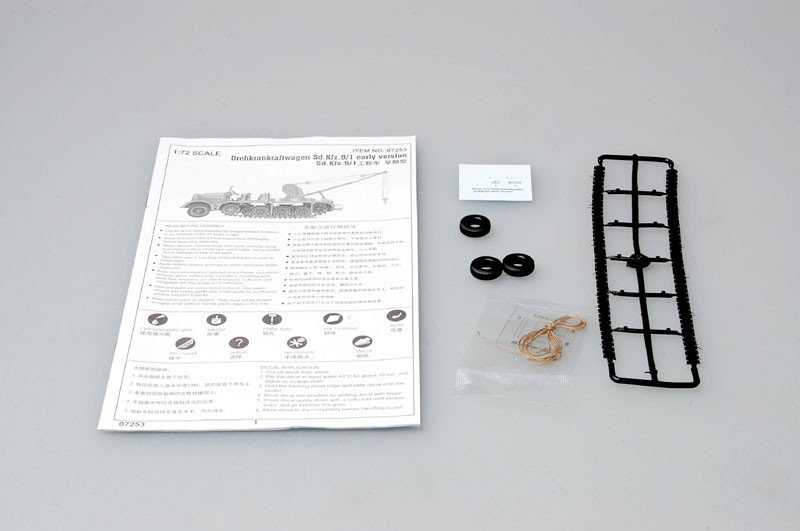Trumpeter 07253 Sd.kfz.9/1 Early Version(Drehkran 6t auf Zugkraftwagen 18t 1/72 – zdjęcie 3