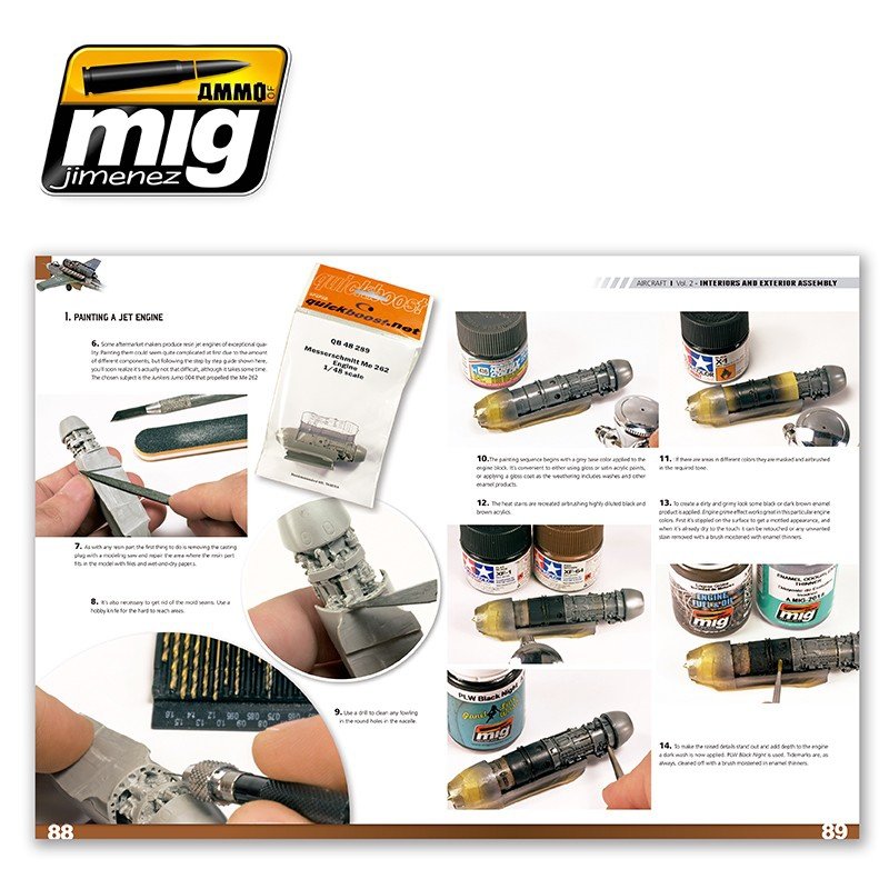 AMMO of Mig Jimenez 6051 ENCYCLOPEDIA OF AIRCRAFT MODELLING TECHNIQUES VOL.2 : INTERIORS AND ASSEMBLY (ENGLISH) – zdjęcie 5