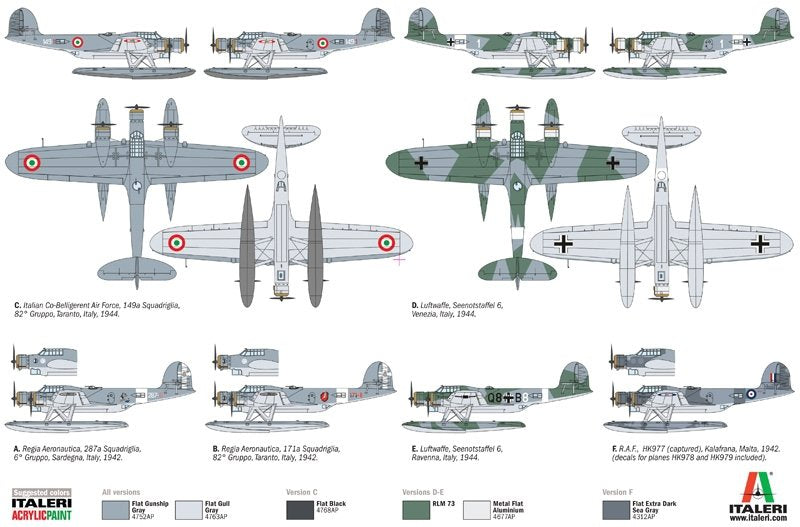Italeri 1360 CANT Z 506 AIRONE 1/72 – zdjęcie 4