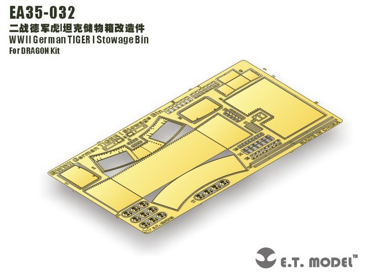 E.T. Model EA35-032 WWII German TIGER I Stowage Bin 1/35 – immagine 5