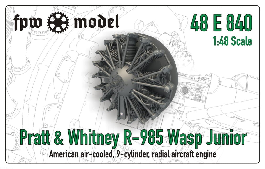 FPW Model 48E840 Pratt &amp;amp; Whitney R-985 Wasp Junior (fix) 1/48