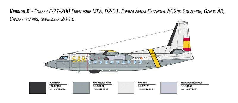 Italeri 1455 Fokker F-27 SAR 1/72 – zdjęcie 6