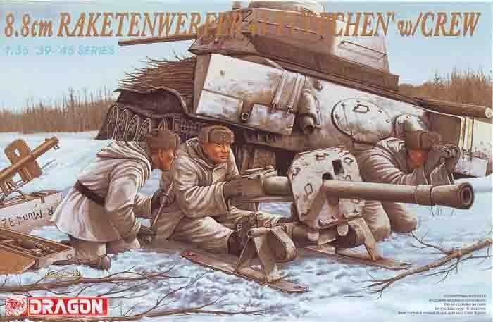 Dragon 6097 8,8cm Rakettenwerfer Pupchen w.Crew 1/35