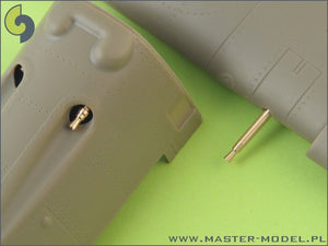 Master AM-32-005 Bf 109 E3 - E9, T armament set (MG 17 tips, MG FF barrels) 1/32 – zdjęcie 5