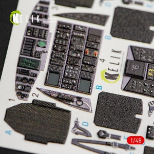 KELIK K48050 MH-60K BLACK HAWK INTERIOR 3D DECALS FOR ITALERI KIT 2666 1/48 – image 5