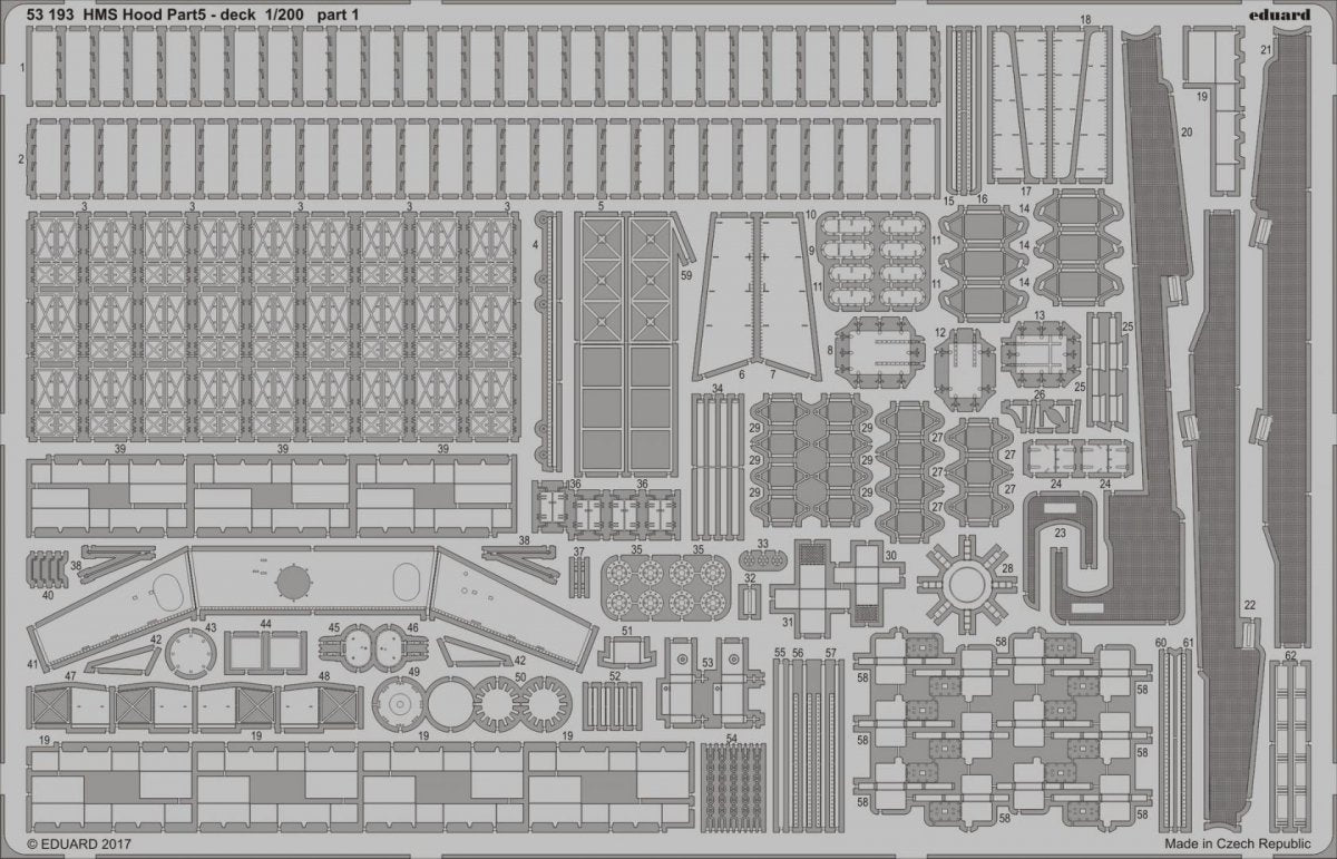 Eduard 53193 HMS Hood pt.5 deck 1/200 TRUMPETER – image 2