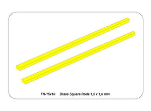 Aber FR15x10 Rectangular brass rods 1.5x1.0 mm length 245mm x 2 / Brass flat rods 1.5x1.0 mm length 245mm x2 pcs. – image 5