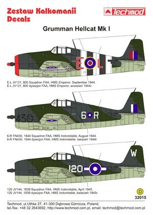 Techmod 32015 - Grumman Hellcat I 1/32 – zdjęcie 2