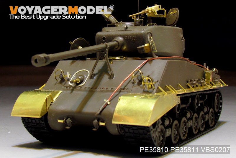 Voyager Model PE35811 WWII US M4A3E8 Sherman Fenders/Track Cover（For TAMIYA 35346) 1/35 – image 2