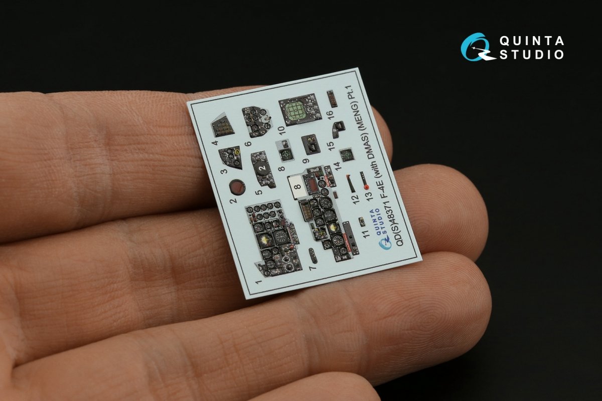 Quinta Studio QDS-48371 F-4E with DMAS 3D-Printed &amp;amp; colored Interior on decal paper (Meng) (Small version) 1/48 – image 3