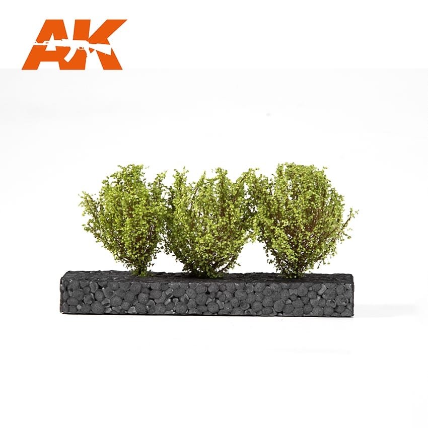 AK Interactive AK8216 LIGHT GREEN BUSHES 4-6CM 1/35 – zdjęcie 2