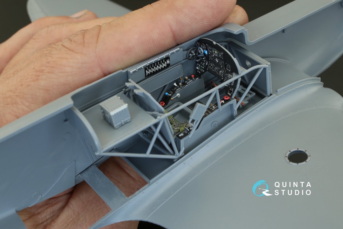 Quinta Studio QD32007 Yak-3 3D-Printed &amp;amp; colored Interior on decal paper (for Special Hobby kit) 1/32 – image 6