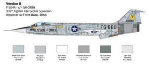 Italeri 2515 F-104 STARFIGHTER A/C 1/32 – zdjęcie 7