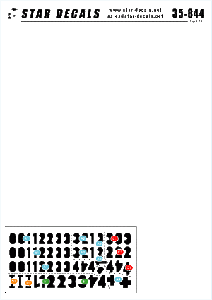 Star Decals 35-844 Tigers of s.Pz.Abt. 509 #2 1/35 – image 2