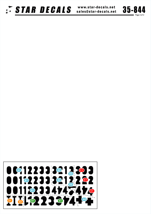 Star Decals 35-844 Tigers of s.Pz.Abt. 509 #2 1/35 – image 2