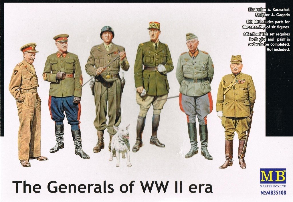 Master Box 35108 The Generals of WW II 1/35