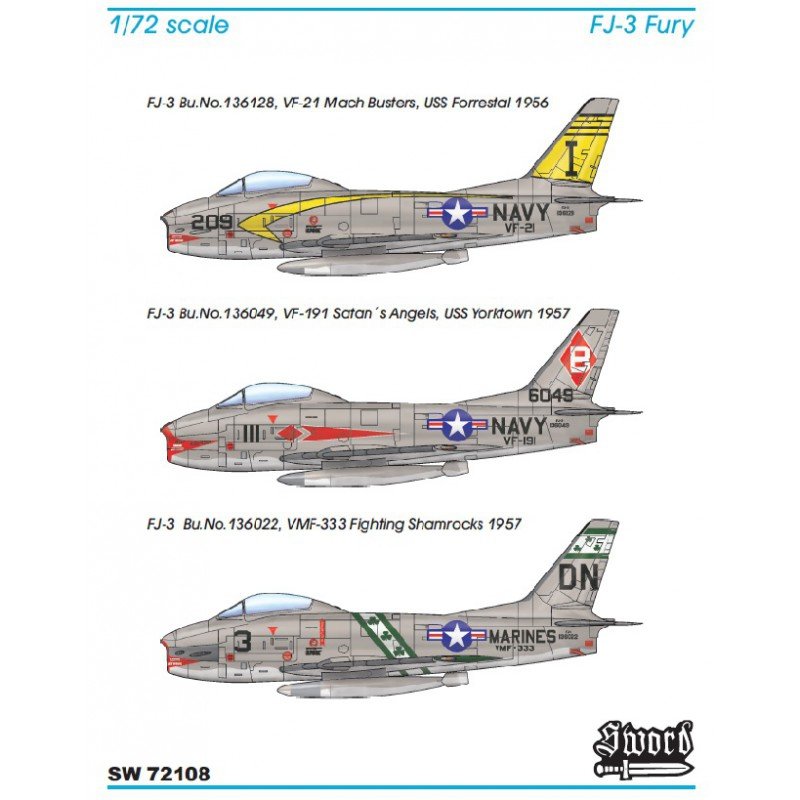 Sword 72108 FJ-3 Fury 1/72 – image 2