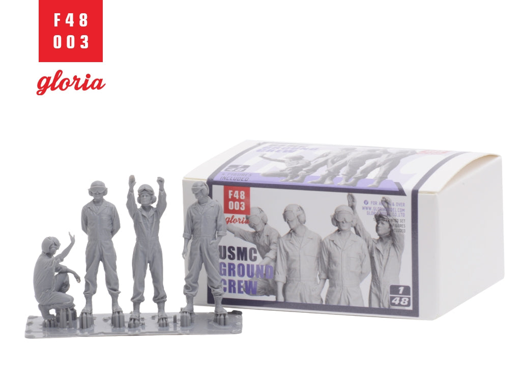 Gloria F48003 USMC Ground Crew 4 x 3D Printed figures 1/48 – zdjęcie 4