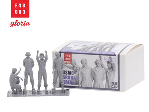 Gloria F48003 USMC Ground Crew 4 x 3D Printed figures 1/48 – zdjęcie 4