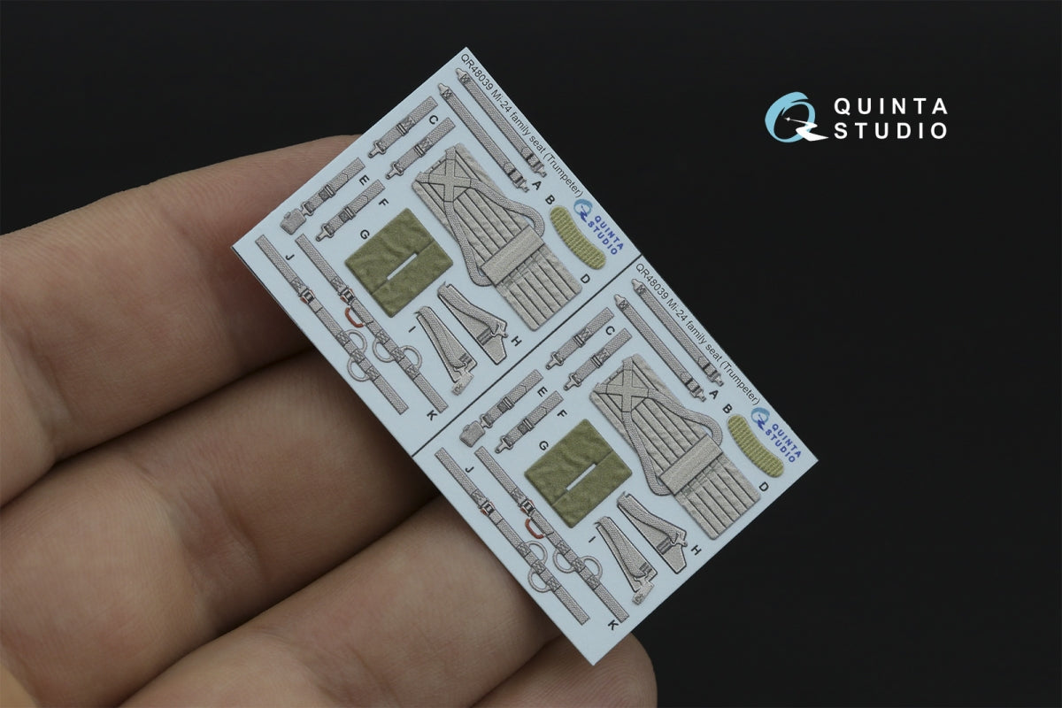 Quinta Studio QD+48516 Mi-24P Hind-F 3D-Printed coloured Interior on decal paper (Trumpeter) (with 3D-printed resin parts) 1/48 – zdjęcie 3