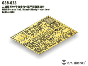 ET Model C35-023 WWII German StuG.III Ausf.G Early Production For DRAGON Kit 1/35