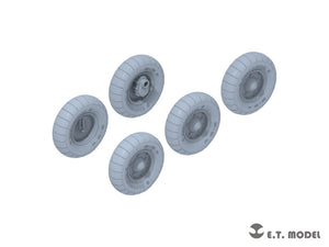 ET Model P35-139 WWII German Kübelwagen Type82 Sagged wheels Balloon tire For TAMIYA Kit 1/35 – image 2