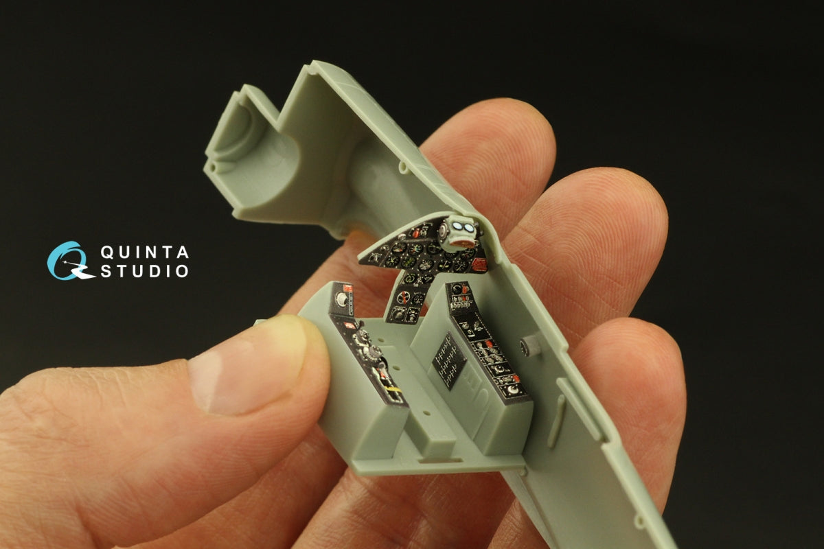 Quinta Studio QD48399 F8F-2 Bearcat 3D-Printed &amp;amp; coloured Interior on decal paper (Academy) 1/48 – zdjęcie 9