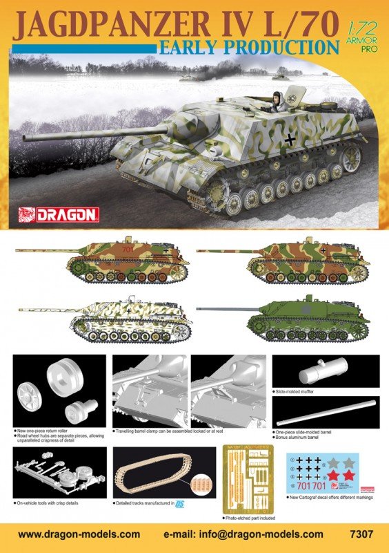 Dragon 7307 Jagdpanzer IV/70 Early Production 1/72 – immagine 9