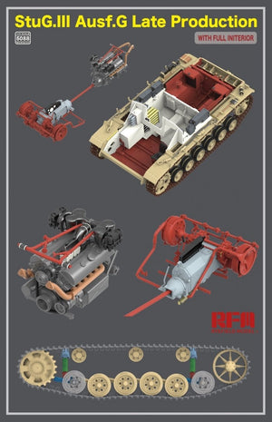 Rye Field Model 5088 StuG.III Ausf.G Late Production with full interior 1/35 – zdjęcie 3