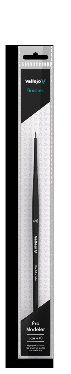 VALLEJO B01040 - Brush - Pro Modeler - Natural Hair Round No. 4/0