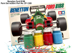 Zero Paints ZP-1300 Benetton Ford B188 Paint 4x30ml – zdjęcie 2