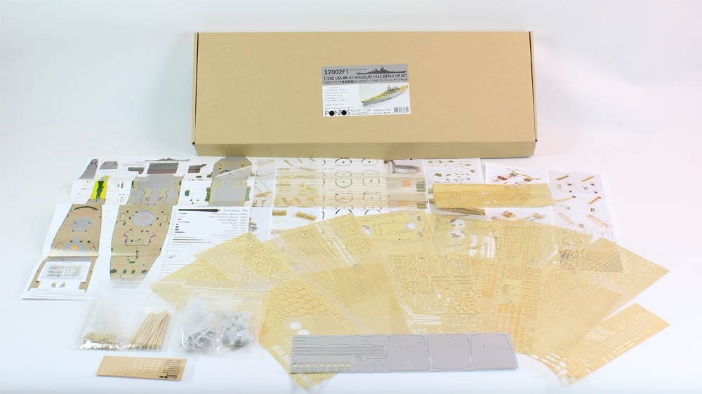 Pontos 22002F1 USS BB-63 Missouri 1945 Detail Up Set (Without wooden deck) 1/200 – zdjęcie 2