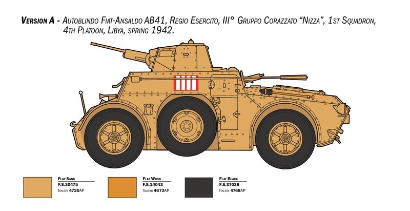 Italeri 6591 Autoblinda AB 41 with Bersaglieri El Alamein 1/35 – image 3