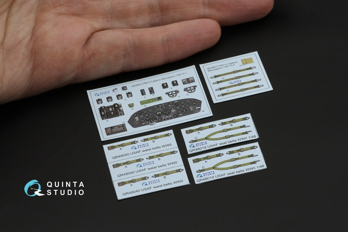 Quinta Studio QD48612 PBY-5 Catalina 3D-Printed &amp;amp; colored Interior on decal paper (Revell/Monogram) 1/48 – image 11