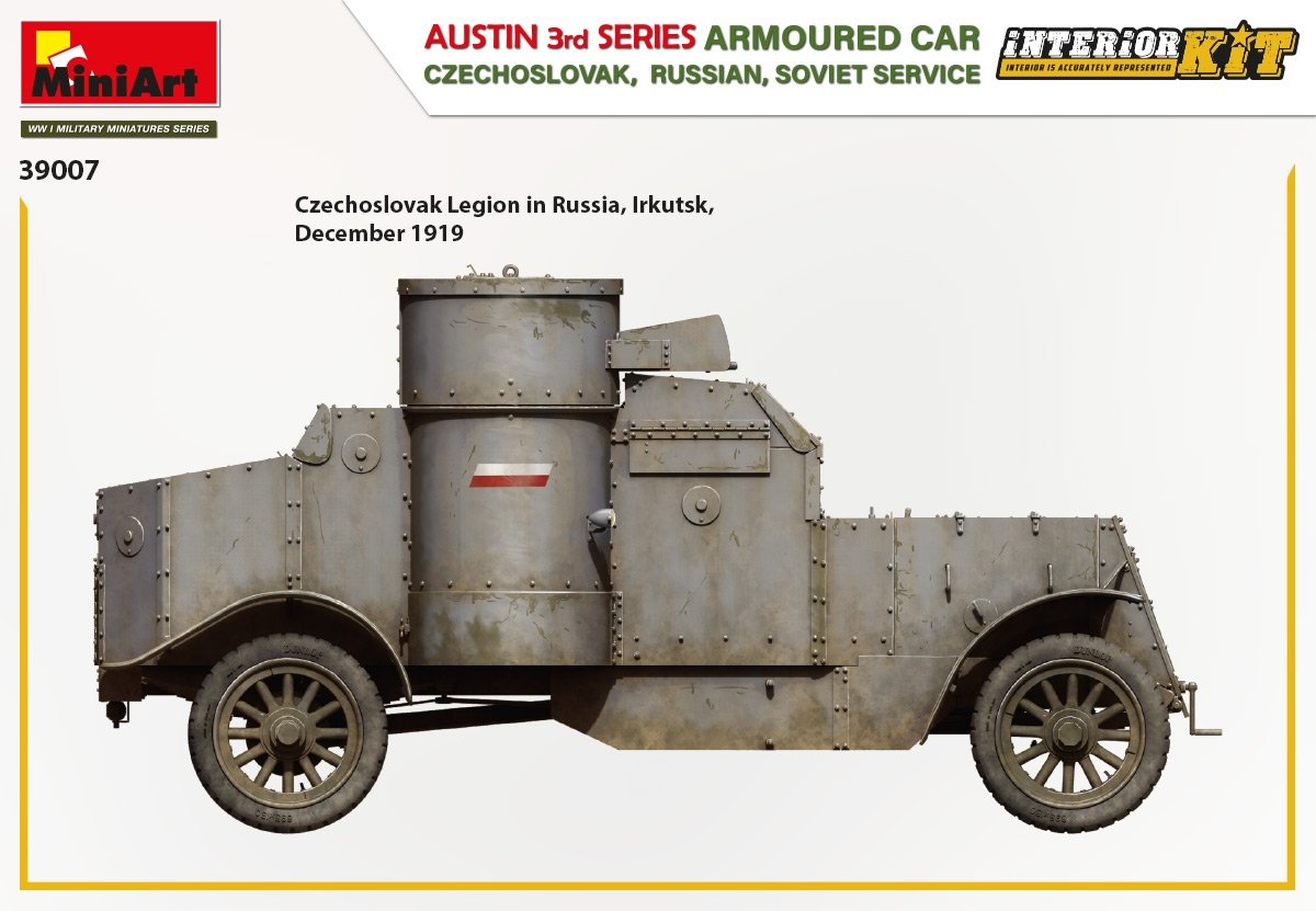 Miniart 39007 Armoured Car Austin 3rd series. 1/35 – zdjęcie 3
