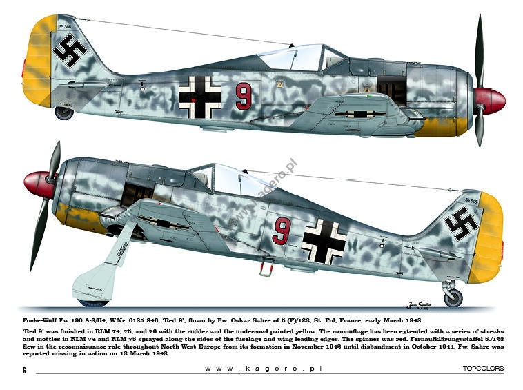 Kagero 15035 Fw 190s over Europe Part I (kalkomania/decals) EN/PL – zdjęcie 5
