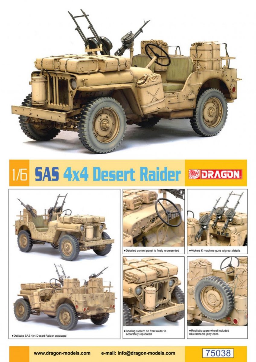 Dragon 75038 SAS 4x4 Desert Raider 1/6 – zdjęcie 4