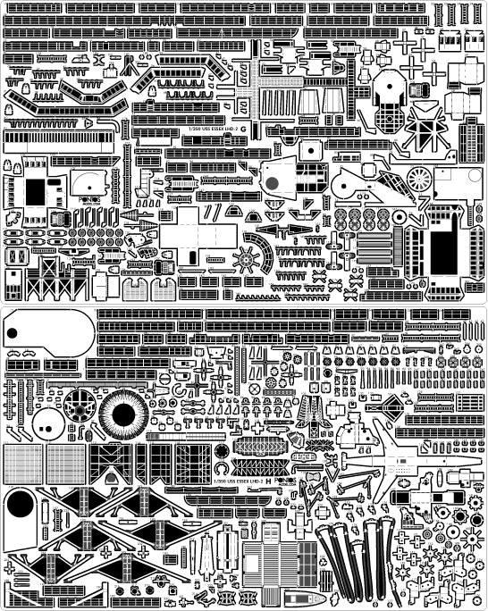 Pontos 37001R1 USS LHD-2 Essex Kit+Detail Up Set 1/350 – image 9