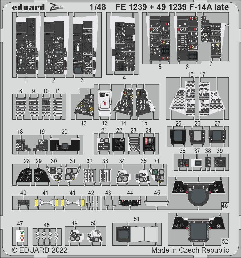 Eduard BIG49318 F-14A late TAMIYA 1/48 – zdjęcie 9